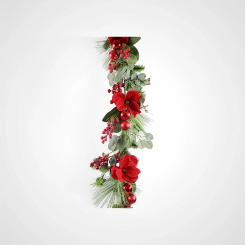 155cm Magnolia Berry Garland - Available Oct 2025