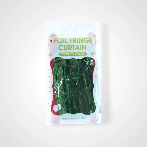 Green Tinsel Curtain 1m x 2m - Available October 2025