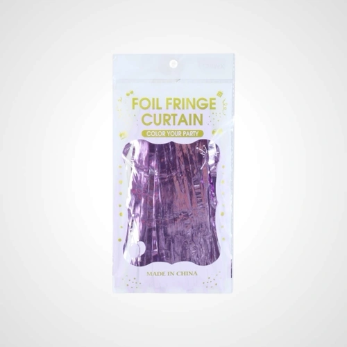 Purple Tinsel Curtain 1m x 2m - Available October 2025
