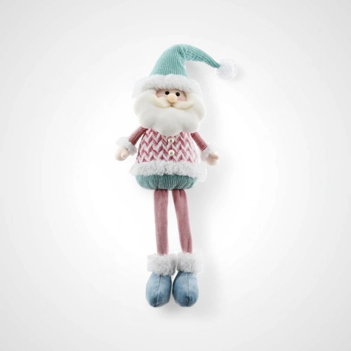 57cm Pastel Santa Dangly Leg Figurine - Avail Oct 2025