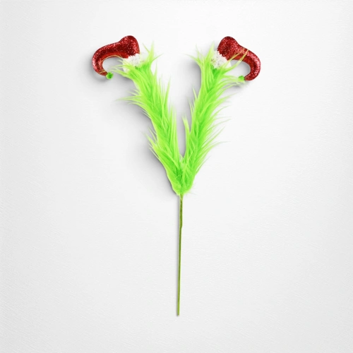 Mean Green Furry Elf Legs Pick A - 47cm