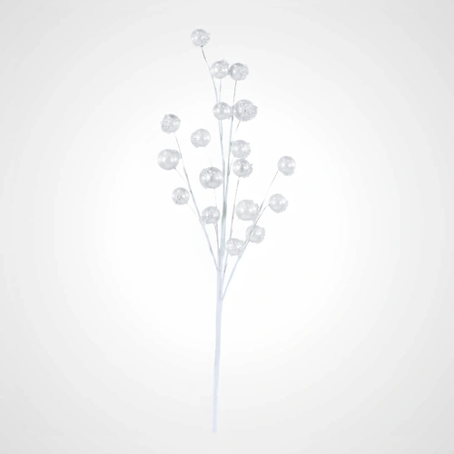 60cm Icy White Pearl Berry Pick C - Available October 2025