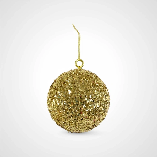 15cm Gold Sequin Bauble 