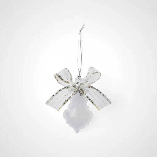 12cm Hanging Crystal Ribbon Deco B - Avail Oct 2025