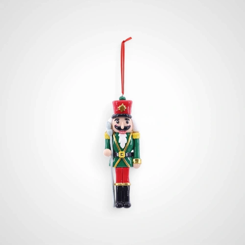 13cm Hanging Green Nutcracker Deco - Available Oct 2025