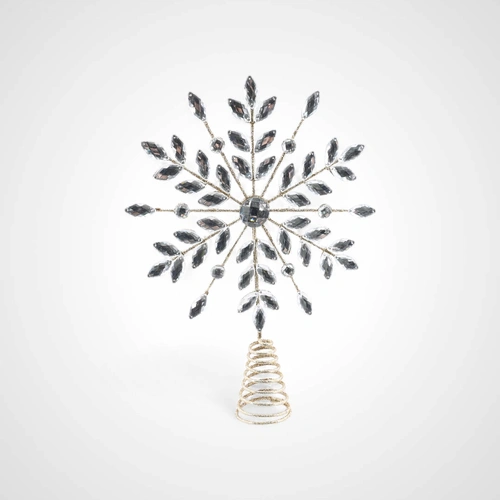 22cm Crystal Snowflake Tree Topper 