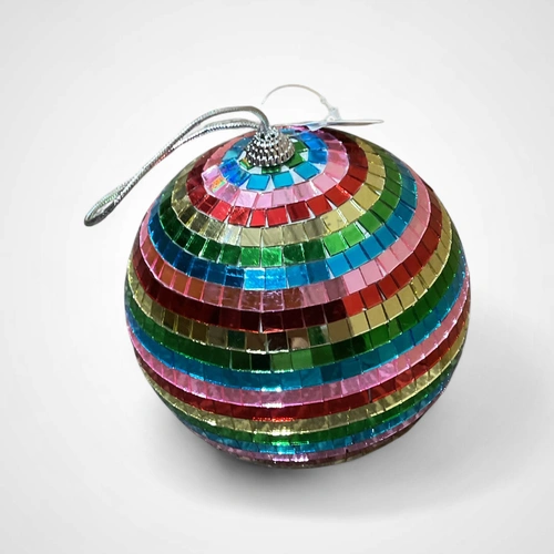 15cm Multi Mirror Bauble