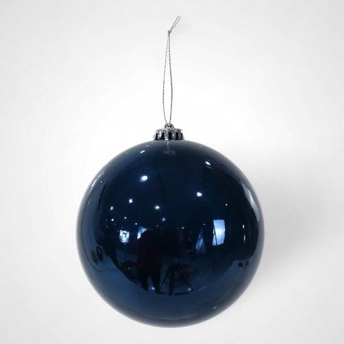15cm Navy Pearl Bauble - Available Oct 2025