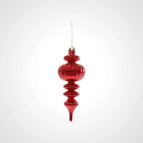 23cm Red Hanging Finial Deco - Avail Oct 2025