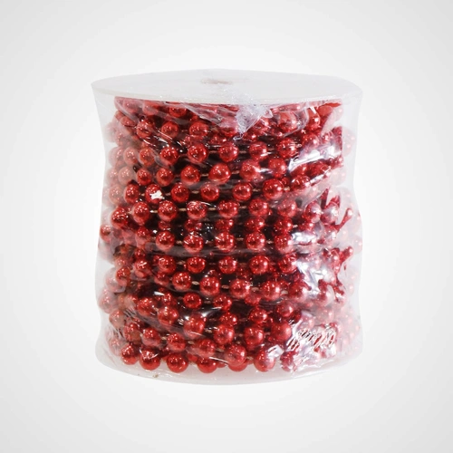 8m Red Christmas Bead Garland - Avail Oct 2025