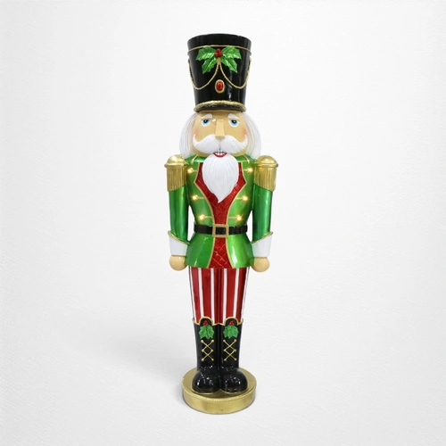 LED Metallic Nutcracker Soldier - 119cm
