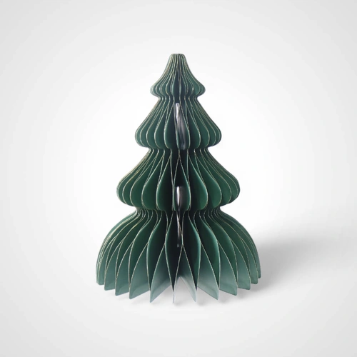 30cm Green Honeycomb Paper Tree