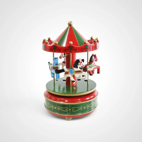 Wind Up Musical Carousel Green 