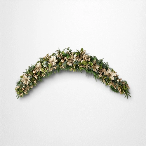 Champagne Deluxe Decorated Garland - 200cm