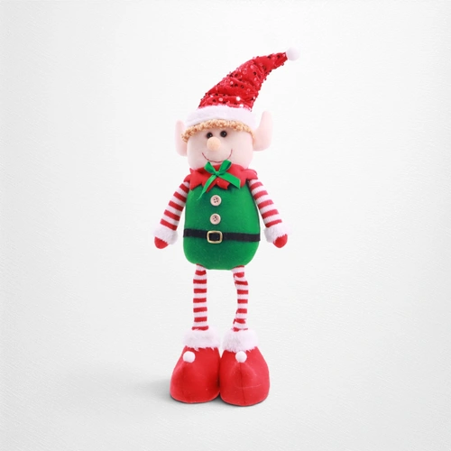 Candy Striped Elf Standing Figurine A 