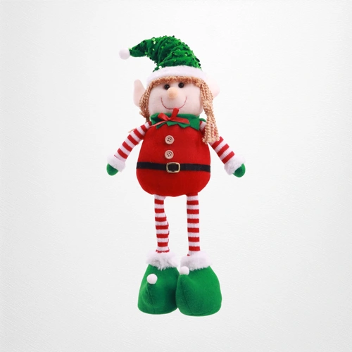 Candy Striped Elf Standing Figurine B  