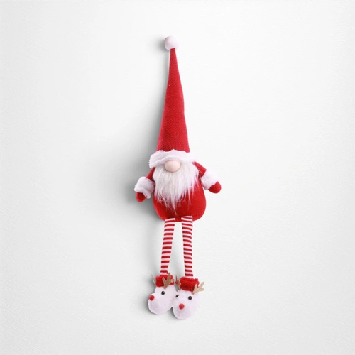 Shelf Sitter Candy Gnome w/Deer Slippers A (red hat)