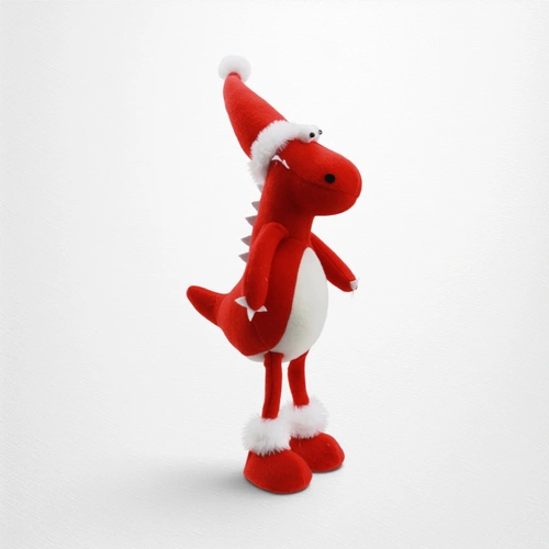 Red Velvet Christmas Dinosaur - 43cm