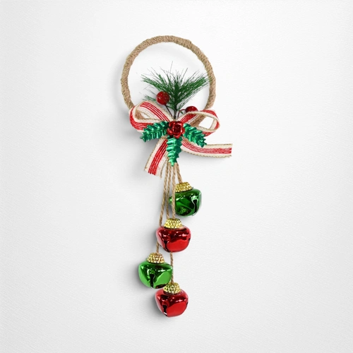 Shiny Nutbell Hanger D - 23cm (Round Red/Green)