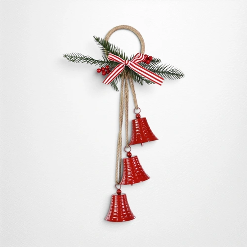 Red Triple Bells Hanger Berry Deco 40cm