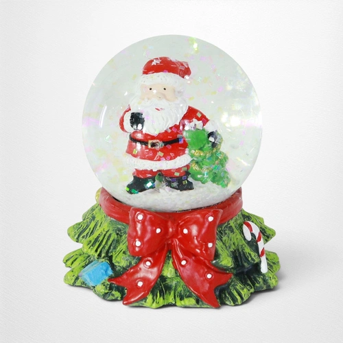 Red Bow Waterball w/Santa B   - 45mm