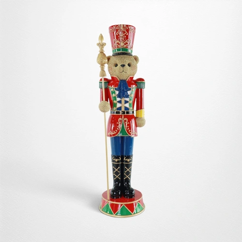 LED Resin Teddy Bear Soldier - 93cm
