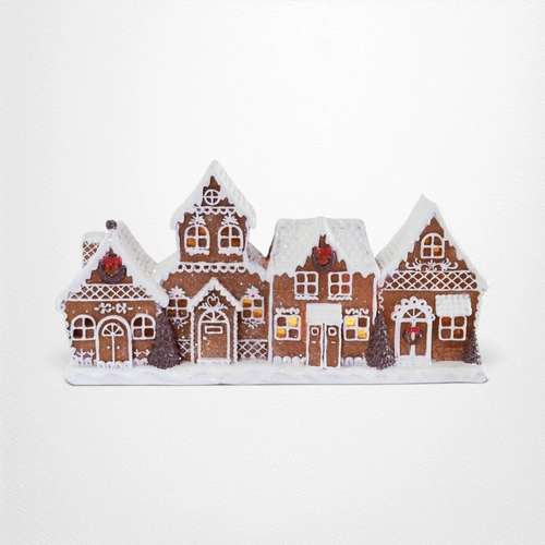 LED Gingerbread Terrace House