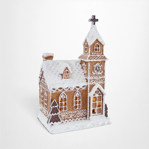 LED Gingerbread Cathedral