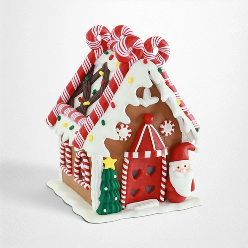 Candy Cane Gingerbread House A