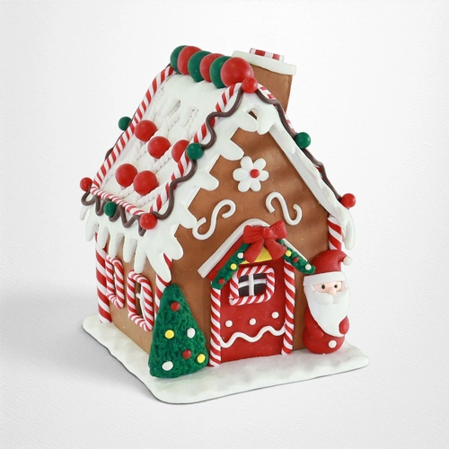 Candy Cane Gingerbread House B