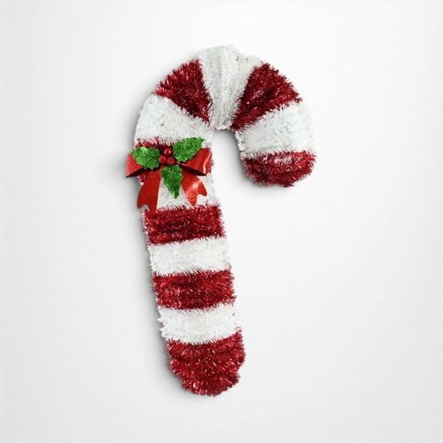 Hanging Tinsel Candy Cane