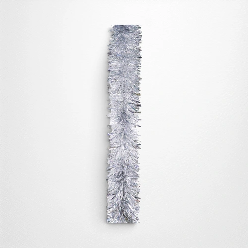 Silver Chunky Mix Laser Cut Tinsel - 3m