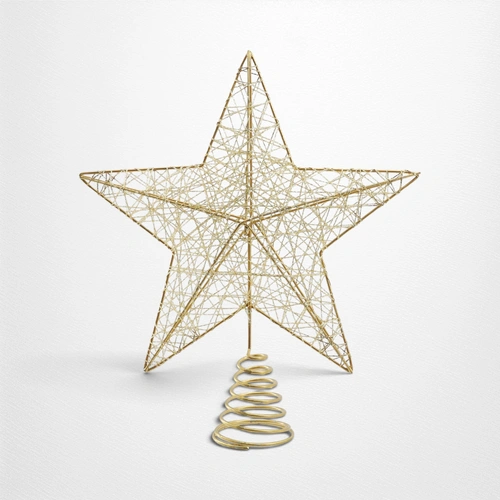 Metallic Gold Tree Topper - 25cm