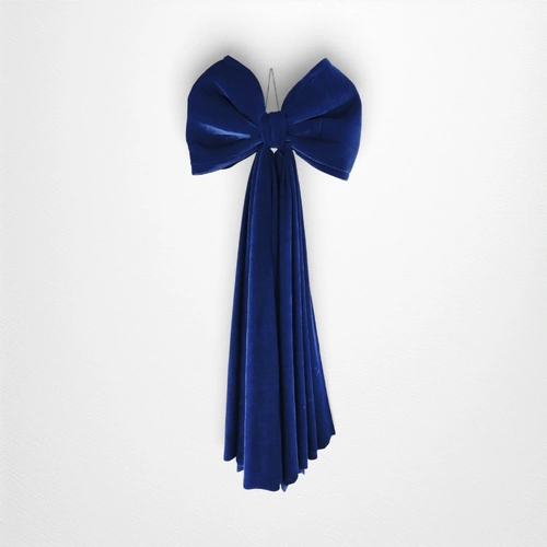 Midnight Blue Draping Bow