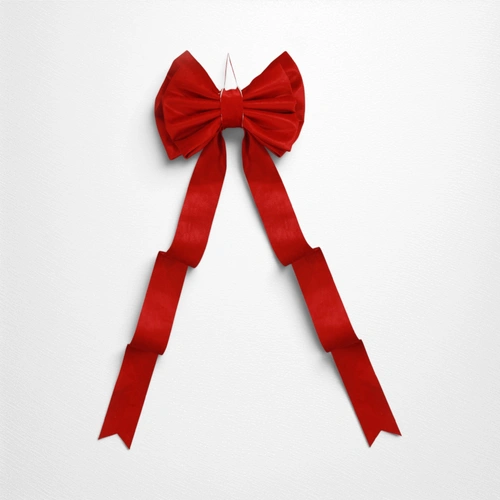 Red Cascading Sash Bow XXL