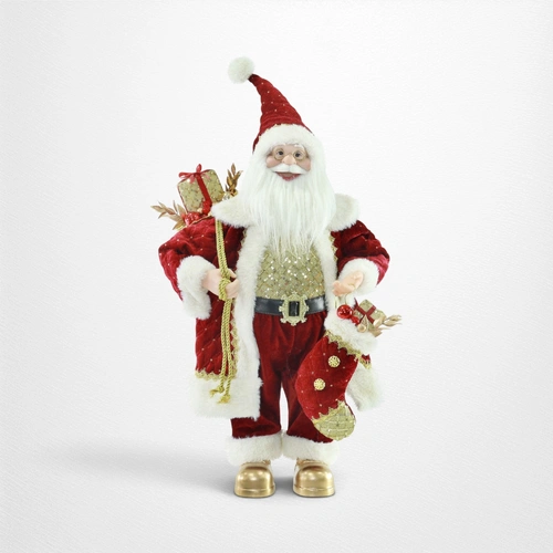 Rich Burgundy Santa Figurine- 60cm