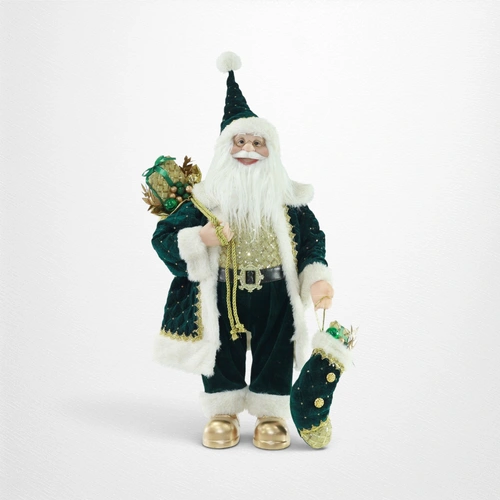 Emerald Green Santa Figurine- 60cm