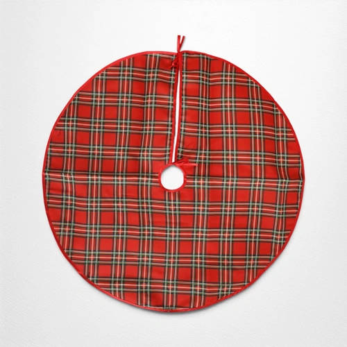 Red Tartan Tree Skirt - 100cm