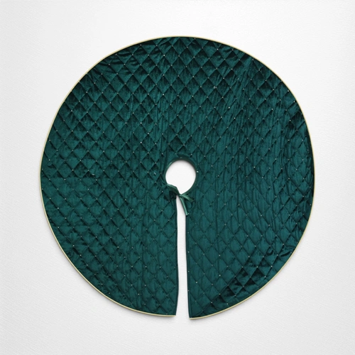 Green Luxe Quilted Tree Skirt - 100cm
