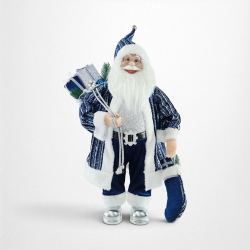 Royal Blue Santa Figurine - 60cm