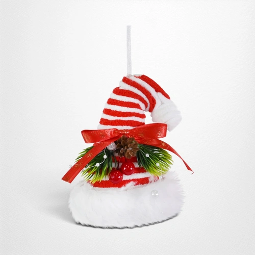 Plush Candy Cane Tree Decoration B - 13cm