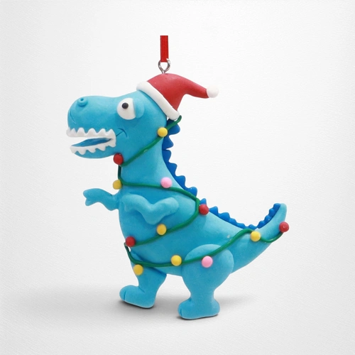 Blue Hanging Dinosaur