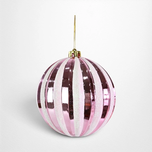 PinkShiny Pastel Snow Bauble - 15cm