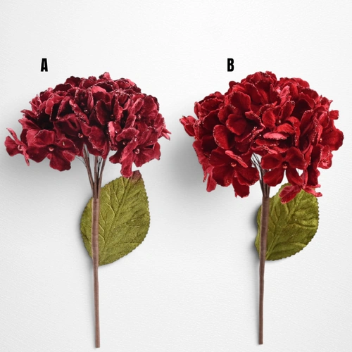 Burgundy Velvet Hydrangea Stem A - 46cm