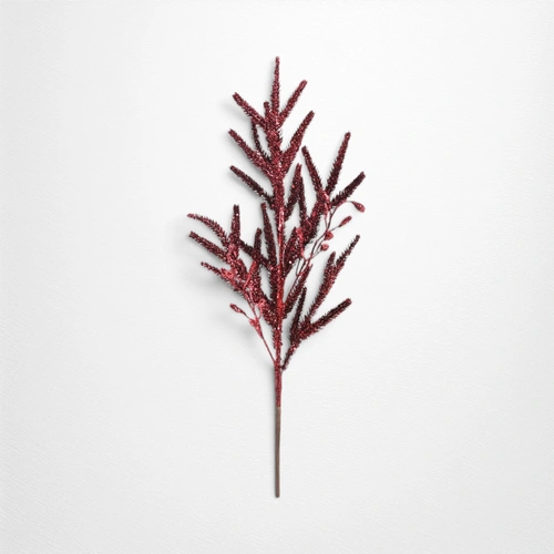 Red Lavender Glitter Pick - 78cm