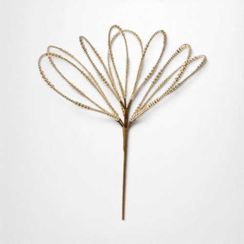 Gold Beaded Loop Petal Pick - 45cm