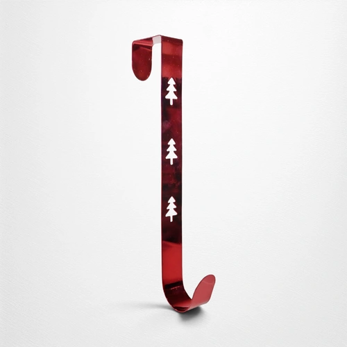 Red Metal Wreath Hanger