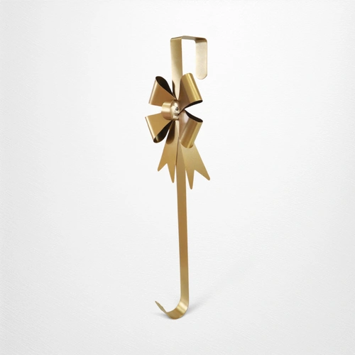 Gold Bow Wreath Hanger - 38cm