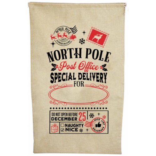 Christmas Stamped Sacks Assorted(B) - AVAIL OCT 2024