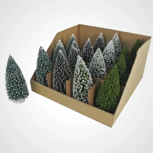 Bristle Tree 14cm  - 4 assorted - Avail Oct 2025